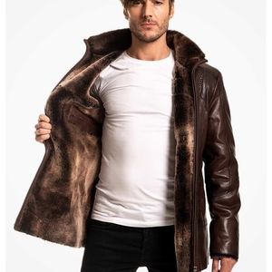 Men's Leather coat 100% real